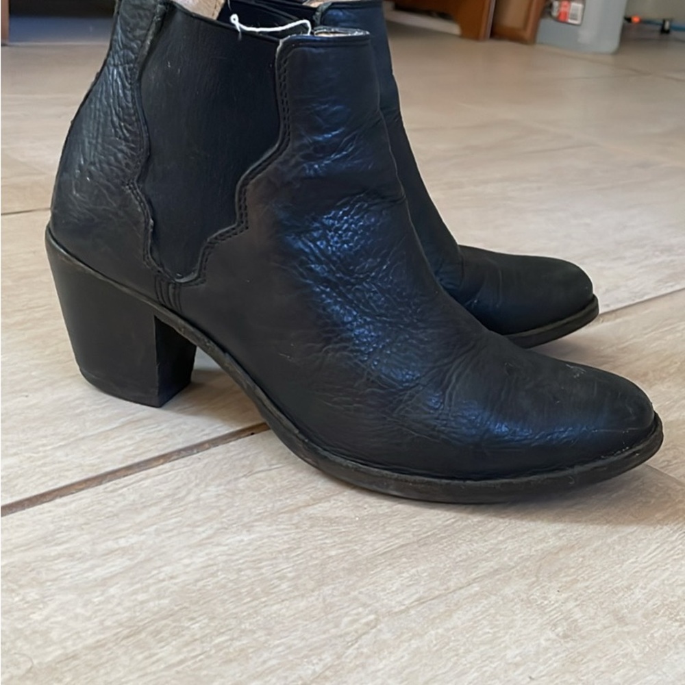 Frye Black Chelsea Ankle Boots